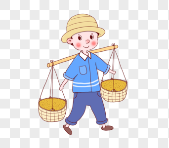 一袋稻谷图片