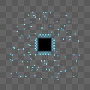 科技风芯片电脑配件高清图片