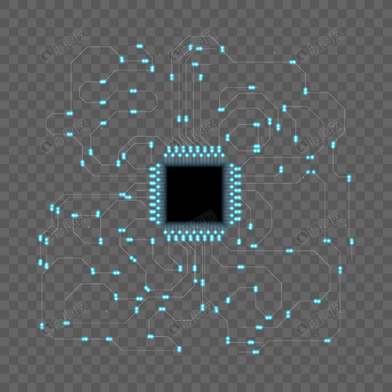 科技风芯片图片