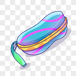 在白色背景上的眼镜盒高清图片卡通眼镜盒矢量设计插图高清图片一组