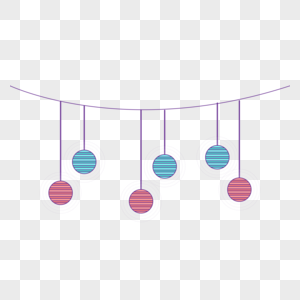 彩灯圆彩灯分隔线高清图片