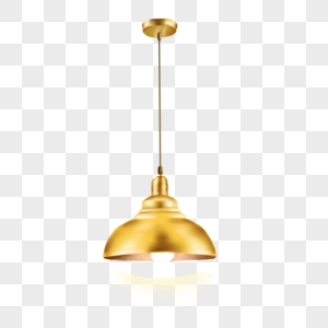 金色金属吊灯图片