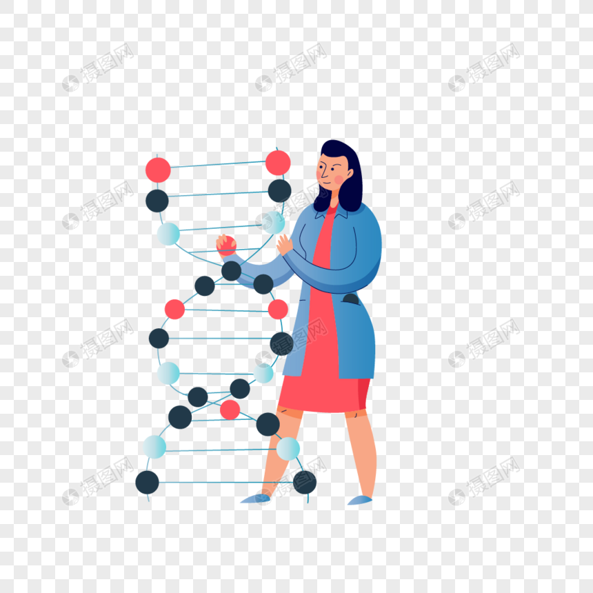 DNA检测试验元素图片
