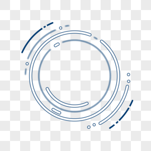 科技感边框圆形对话框高清图片
