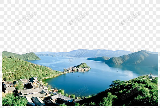 云南泸沽湖里格岛图片