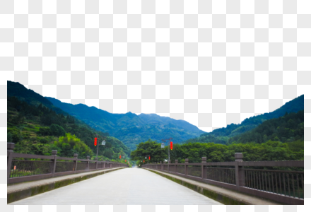 山脉和道路图片