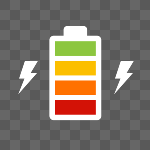 电池电量有电危险图标素材高清图片