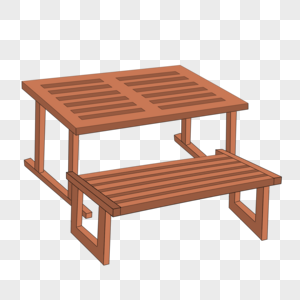 卡通镂空的木凳木桌图片