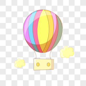热气球升起图片