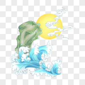 海上明月图片素材