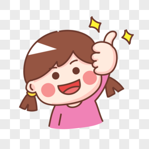 点赞女孩图片素材