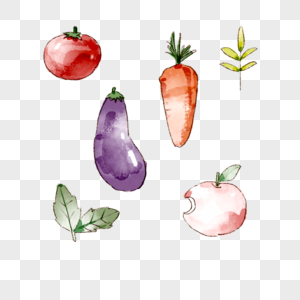 水彩水果蔬菜图片