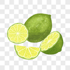 青柠手绘图片
