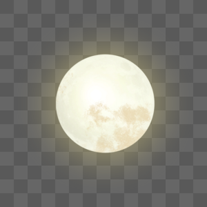 月亮圆月元素高清图片
