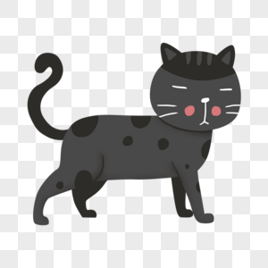 走路的小猫图片素材