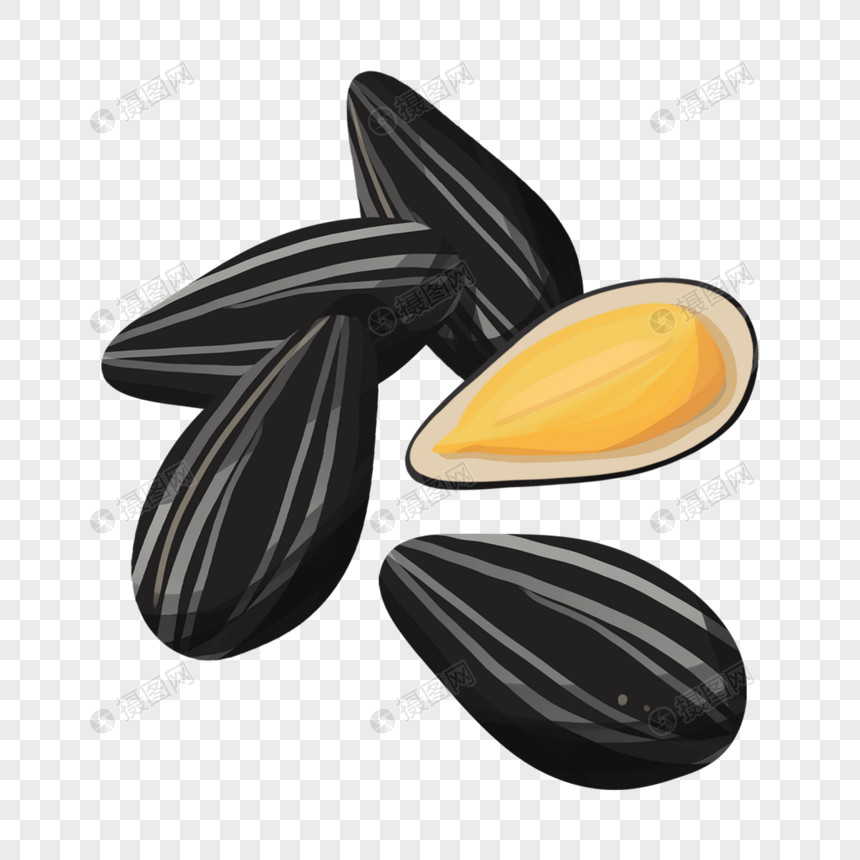 葵花籽元素素材下载 正版素材 摄图网