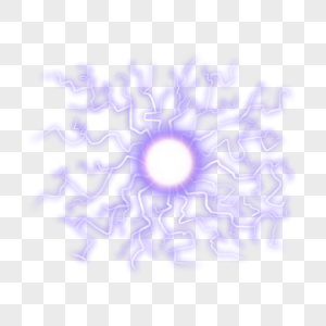 紫色电球图片