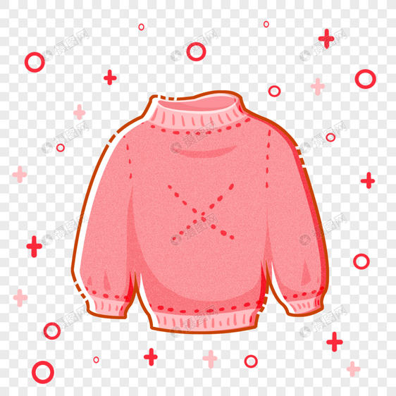 粉红色毛衣图片