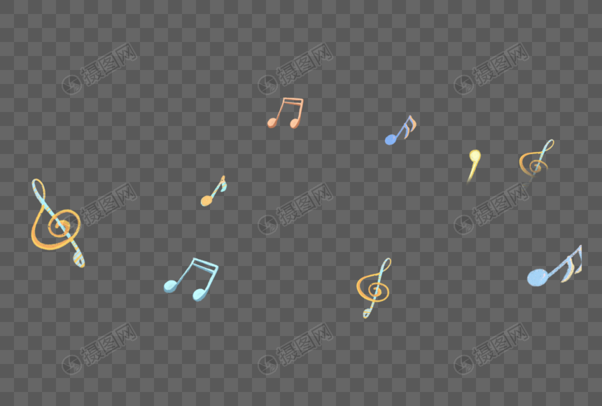 音符元素素材下载 正版素材 摄图网