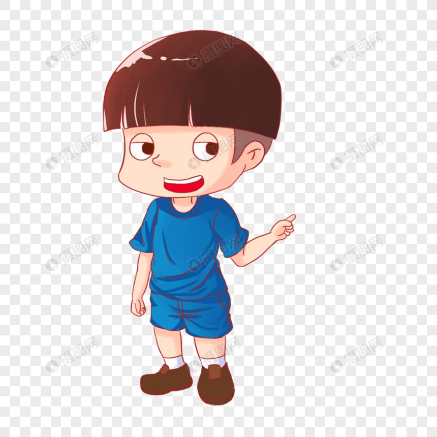 站着的男孩
