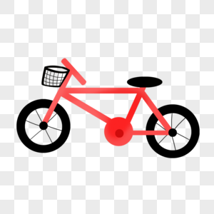自行车红色自行单车高清图片