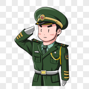 敬礼的军人图片素材