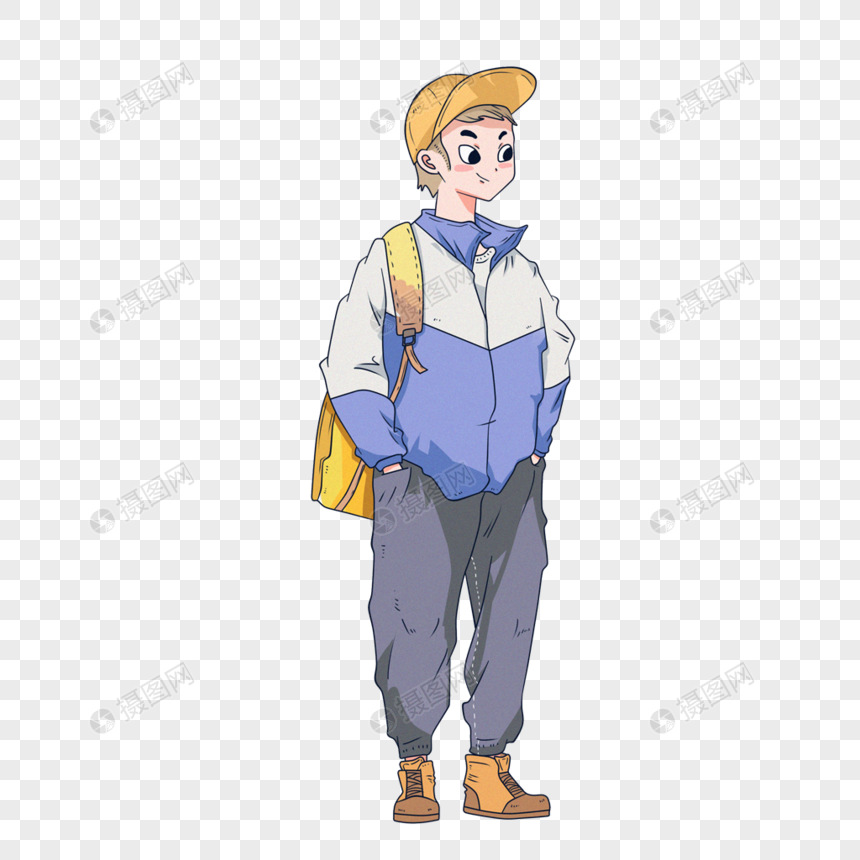 站着的男孩