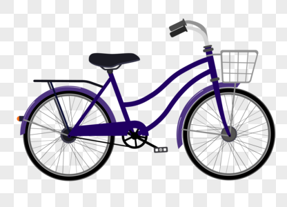 手绘卡通自行车单车矢量图素材图片