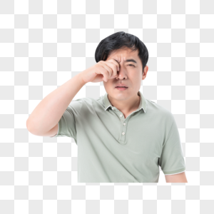 中年男性眼部健康图片