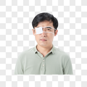 中年男性眼部受伤图片