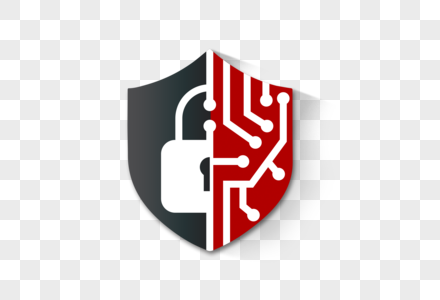 网络安全锁与盾牌图片