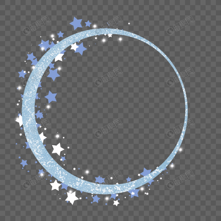 发光月亮边框