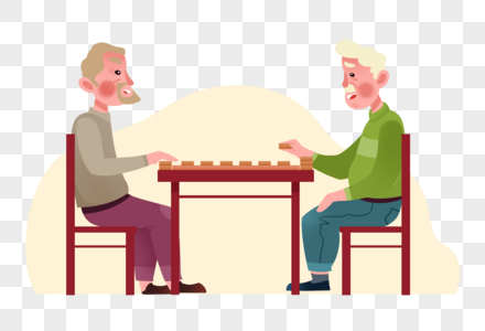 下象棋老年人高清图片