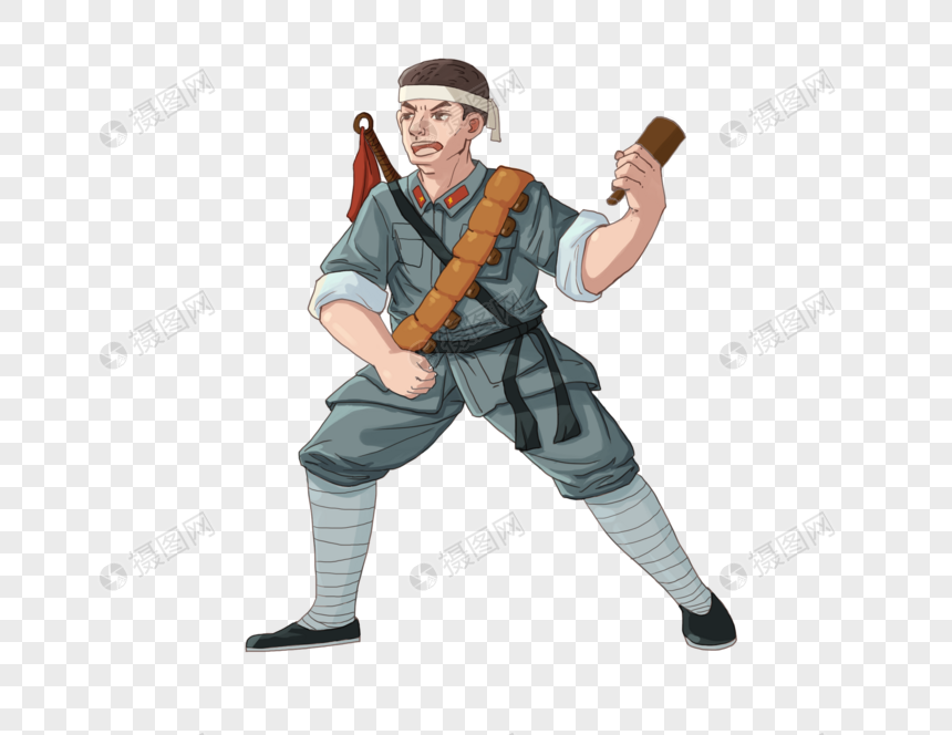 扔手榴弹的八路军