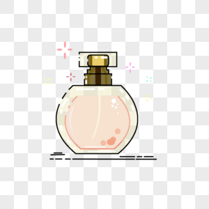 粉色玻璃瓶装香水图片