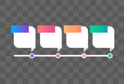 渐变PPT标签信息高清图片素材