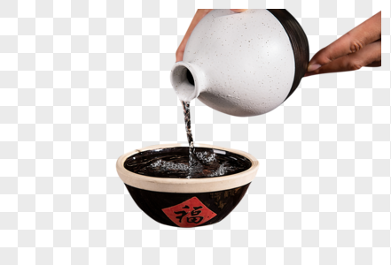 白酒倒酒素材