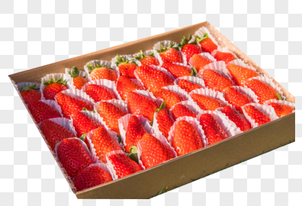 盒装新鲜草莓图片