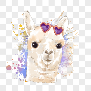 超可爱羊驼图片