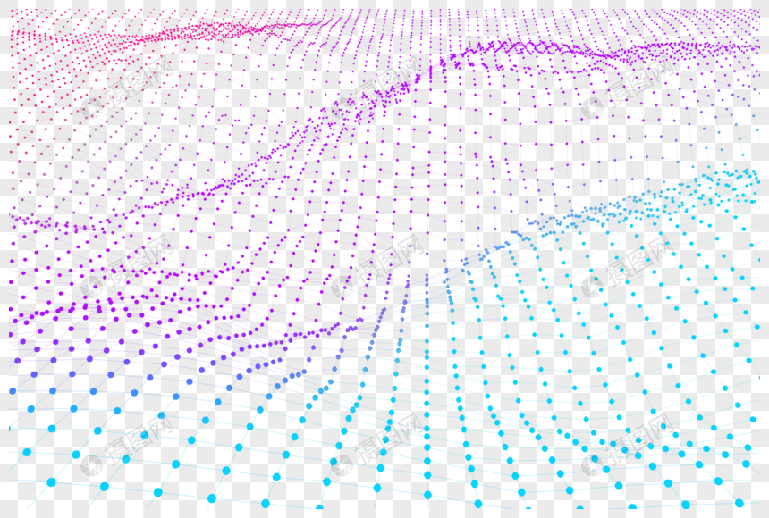 科技风地形网格图