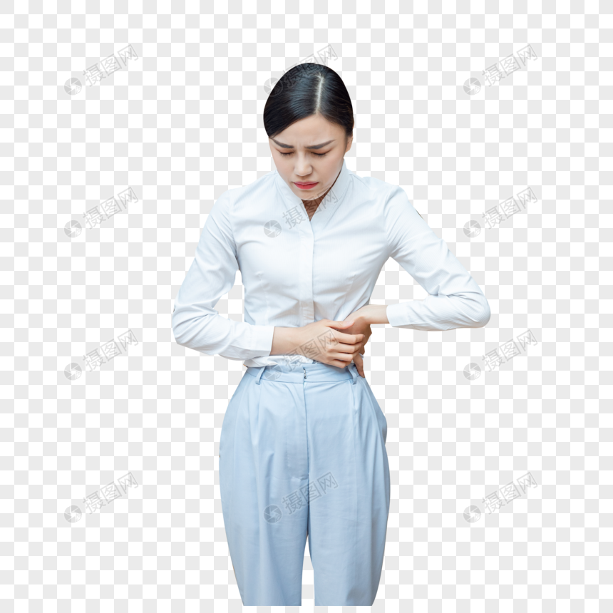 职场女性生理疼痛图片
