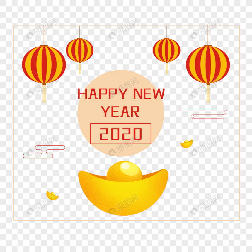 春节灯笼边框元素素材下载 正版素材 摄图网 春节灯笼边框元素素材下载 正版素材 摄图网