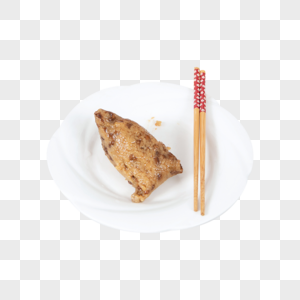 盘子里的粽子图片