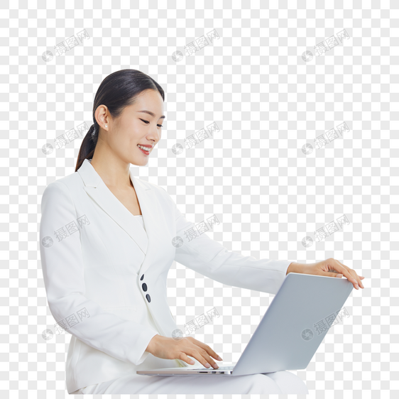 职场女性办公室电脑办公图片