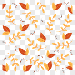秋天树叶植被底纹图片