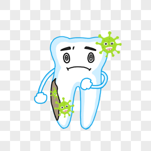 爱牙日牙齿细菌高清图片