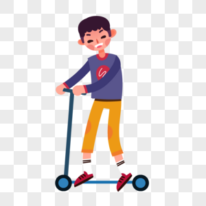 滑滑板滑板男孩元素高清图片