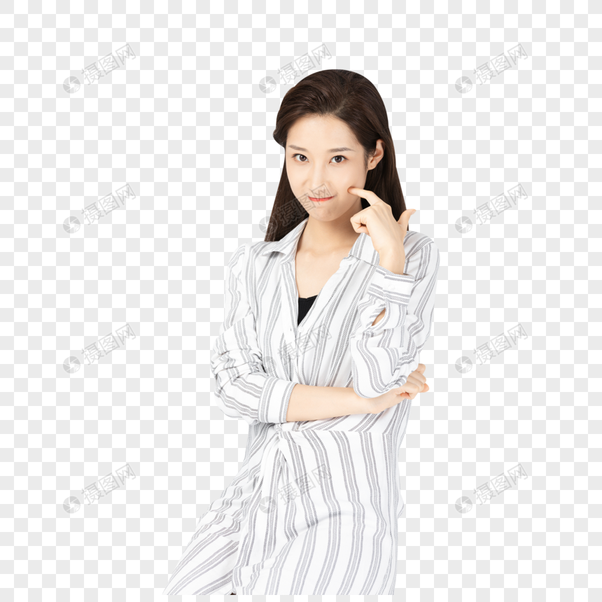 女性正面形象展示元素素材下载 正版素材 摄图网