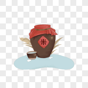 米酒蛋花汤元素