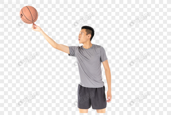 篮球运动员转球图片